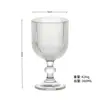 Copa de Vidrio de Color Estilo Ins Vintage Patrón Vertical Copa de Vino Tinto Copa de Jugo Copa de Té con Leche Copa de Lujo Ligero Decoración de Boda Cáliz