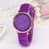 Comercio Exterior Venta Caliente Cinta de Silicona Reloj de Mujer Moda Casual Moderno Reloj Ultra Delgado para Mujer Reloj Simple de Cuarzo para Mujer
