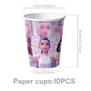Menina Caçadora Rosa Grupo Pop Hunter Conjunto de Louças Faca Garfo Copo de Papel Guardanapo Prato de Papel Bandeira Suprimentos para Festa
