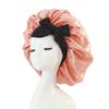 Sombrero redondo con lazo de satén y seda sintética para el cuidado del cabello, de ala ancha, para niños, con turbante y gorro de dormir, de Amazon.