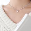 Full Diamond Unfading Trendy elegante Clavicle Chain Light Luxury Fashion Commuter Inlaid Zircon Gold-banhado Edge Colar P105