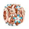 Panjia Nueva Caliente Hueca Flor del Cosmos Cuentas Accesorios DIY Pulsera Pulsera Al Por Mayor