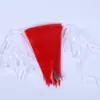 Bandera triangular de poliéster de color de fábrica, evento de boda, lugar de evento, bandera pequeña de color, sitio de advertencia, bandera pequeña de color, banderín triangular de cuerda