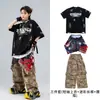 Roupas Infantis da Moda Street Dance Estilo Hip Hop Conjunto de Verão para Meninos e Meninas Roupas de Performance de Rua Hip Hop Infantil Moda