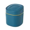 Lixeira Pequena com Tampa Balde de Armazenamento Tamanho Pequeno para Mesa de Escritório Quarto de Cabeceira Carro Mini Lixeira de Mesa
