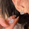 Brincos Agulha de Prata Super Fada Combinação Livre Luxo Leve Design de Nicho Senso Estilo Ins Celebridade Dama Elegante Brincos Doces