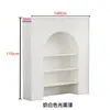 Gabinete Decorativo de Lareira Estilo Francês, Gabinete de Exibição Branco e Preto Estilo Americano para Sala de Transmissão ao Vivo, Gabinete de Entrada Estilo Nórdico para Pousadas