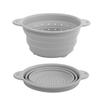 Cesta de Drenagem de Silicone Amazon Coador Dobrável de Aço Inoxidável Cesta de Vegetais para Pia de Cozinha Cesta de Frutas Doméstica Retrátil