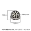 Mini cuentas separadoras de flor de 4 mm plata de ley s925 flor pequeña de doble cara cuentas sueltas cuentas de plata para ensartar hilo para abalorios accesorios de joyería de plata
