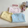 Suéter Bonito Bordado para Niñas 2025 Otoño Ropa de Primavera y Otoño para Niños 2025 Nuevo Cárdigan de Punto con Chaqueta para Niñas