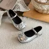 Sapatos de Couro Pequenos com Laço Estilosos para Meninas Mocassins Simples Sapatos de Princesa para Meninas Novidade Primavera/Outono 2026