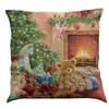 Bestsellers da Temu Amazon: Fronha com Estampa de Natal Papai Noel, Almofada de Carro, Personalização no Atacado