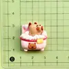 Urso de banho fofo de desenho animado urso infantil feito à mão diy acessórios de cola de creme resina adesivo de geladeira pacote de material para grampo de cabelo