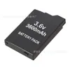 Batería de 3600 mAh para PSP2000/PSP3000 Batería de 1800 mAh para PSP Batería integrada de PSP