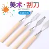 Espátula de ponta plana para pintura a óleo, espátula para guache, espátula para mistura de tintas, espátula angular, raspador, espátula para mistura de cores em aquarela (atacado)