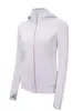 Jaqueta feminina slim fit para primavera e outono de 2026, novo estilo outono, com capuz, acinturada, ombro normal, top de yoga feminino, cardigã, marca Jimo