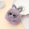Colgante de peluche llavero de conejo colgante de bolsa decoración de bola de pelo transfronteriza colgante para bolsas Yiwu artículos pequeños