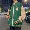 Chaqueta de uniforme de béisbol para hombre, otoño 2023, nueva marca de moda, cuello alto, suelta, informal, deportiva, bordada, chaqueta superior