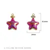 Pulseira com Pingente Estrela de Cinco Pontas Nuvem Banho de Ouro Real Beleza de Gelo Chaveiro Corrente para Celular Material de Acessórios DIY Atacado