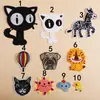 Patches de Bordado Atacado Transfronteiriço Bordados Computadorizados Gato Cartoon Zebra Sol Balão Patches para Decoração de Roupas