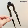 Grampo de Cabelo Retrô em Forma de U Francês para Mulheres, Acessórios Simples de Cabelo para Coque de Verão 2025 Novo Garfo de Cabelo Grampo