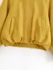 Comercio Exterior Transfronterizo Spot 2025 Estilo Europeo y Americano Chaqueta de Solapa de Gamuza Color Jengibre Nueva para Otoño e Invierno para Mujer
