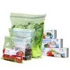 Sacos para armazenamento de alimentos domésticos, auto selantes, espessados, para uso em geladeira, com compartimentos para fácil organização e um saco plástico de vedação especial