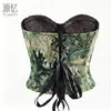 Bustier Jacquard con Estampado de Pez Hueso para Mujer Bandeau Corsé Moldeador Cintura Cruzada Fábrica de Origen Europeo y Americano