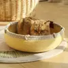 Ninho de Gato de Rattan, Ninho Fresco de Verão, Arranhador de Gato, Ninho de Gato, Tudo-em-Um, Universal para Todas as Estações, Lavável, Não Solta Pelo, Ninho de Dormir Resistente a Arranhões
