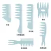 Peine de dientes anchos estilo retro Guangzhou Dangmei, peine de aceite, peine para el cabello para hombres, peine grande de doble cara con mango de dientes anchos