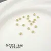 Acessórios para Unhas Mini Starburst de Liga, Flor Oca Simples e Versátil, Coração Dourado, Decorações de Unha Usáveis