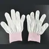 Guantes de alambre ultradelgados en stock al por mayor taller de fábrica de electrónica especial sin recubrimiento protección laboral finos a prueba de sudor punto de nailon mano