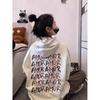 Suéter Sexy Exterior con Capucha para Mujer Estampado High Street Estudiante Elegante Ropa con Capucha Hip Hop Japonés