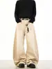 Jeans Originales de Fabricante Estilo Retro Americano Sueltos de Trabajo para Hombres y Mujeres, Otoño Vintage Estilo de Alta Gama, Pantalones de Nicho Súper Elegantes