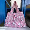 Bolsa de compras de supermercado à prova d'água de grande capacidade transfronteiriça proteção ambiental leve bolsa de compras para mamãe dobrável fácil armazenamento bolsa de ombro