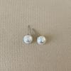 Aretes de Perlas Irregulares Retro Franceses para Mujer Simples de Alta Gama Personalidad Moda Blanco Elegantes Combinables Aretes Aretes