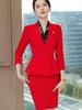 Terno de Negócios Rosa Terno Presidente Feminina Atmosfera de Negócios Vestido Outono e Inverno Novo Elegante Roupas de Trabalho Calças
