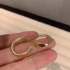 Aretes de Aro Metálicos con Partículas Escarchadas Estilo Europeo y Americano para Mujer, Aretes de Moda Personalizados que Combinan con Todo, Aretes Elegantes de Alta Gama para Celebridades de Internet