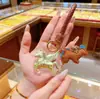 Llavero Dorado con Acabado de Alta Gama, Colgante del Año del Caballo, Oro Puro, Riqueza Instantánea, Adorno para Bolso, Regalo de Año Nuevo