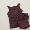 Ropa de Verano para Recién Nacido Set de Camisola y Shorts Waffle de Verano para Bebé Ropa de Casa de Verano para Bebé