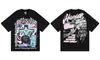 Transfronterizo Hellstar Hellstar Verano Nuevo Marca de Moda Europea y Americana Camiseta de Manga Corta Holgada para Hombre y Mujer Nfc