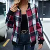 Amazon 2025 Nueva Chaqueta de Béisbol a Cuadros con Cremallera Estilo Europeo y Americano Transfronteriza para Mujer Commuter Chaqueta de Otoño e Invierno