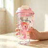 Taza de café de dibujos animados popular cuidadosamente seleccionada 2026 nueva de verano taza de agua portátil taza de doble propósito taza linda de alto valor para estudiantes