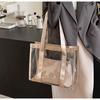 Bolsa de PVC Feminina 2024 Bolsa Tote de Grande Capacidade Bolsa de Mão de Verão Bolsa de Mãe Bolsa de Ombro para Trabalho Bolsa Transversal Feminina
