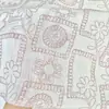 Tejido Crepé Estampado Estilo Cuadros Florales Pequeños Doble Capa de Gasa 100% Algodón para Ropa de Casa de Bebé y Pijamas Infantiles
