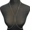 Joias Femininas Versáteis Europeias e Americanas de Comércio Exterior Acessórios para Roupas de Verão Colar de Strass Corrente Corporal Acessórios para Roupas Corrente de Cintura