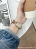 Adecuado para applewatch8765 Correa de Apple Watch SE cuero cadena de metal Correa de Apple Watch tipo gofre
