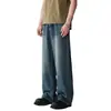 Sudeste Asiático Venda Quente Jeans Reto Degradê Masculino Americano High Street Retrô Solto High-End Tendência Fabricante Atacado