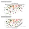 Variedad de Creativas Coloridas Flores Mariposas Pegatinas para Ventanas Dormitorio Sala de Estar Decoración de Fondo Doble Cara Visible Pegatinas Electrostáticas para Vidrio