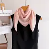 Nuevo modelo transfronterizo: Pañuelo de imitación seda 70*70 para mujer de Asia Central, pañuelo cuadrado jacquard de moda estilo coreano, bufanda de cuello versátil y elegante